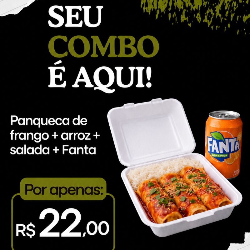 Combo panqueca frango